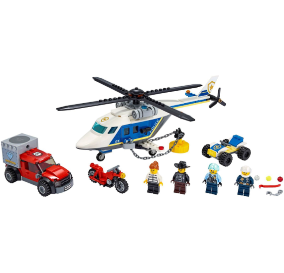 LEGO CITY 60243 Pronásledování s policejní helikoptérou