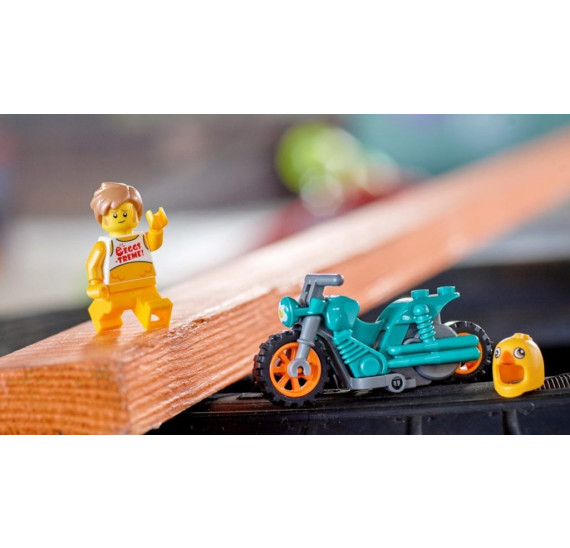 LEGO City 60310 Kaskadérská motorka kaskadéra Kuřete