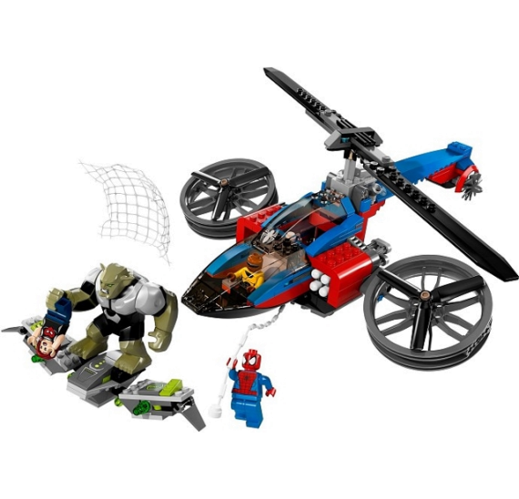 LEGO Super Heroes 76016 Pavoučí záchranný vrtulník