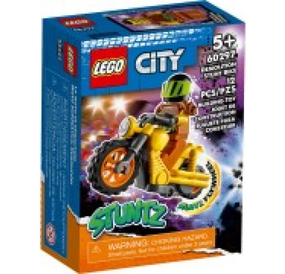 LEGO City 60297 Demoliční kaskadérská motorka