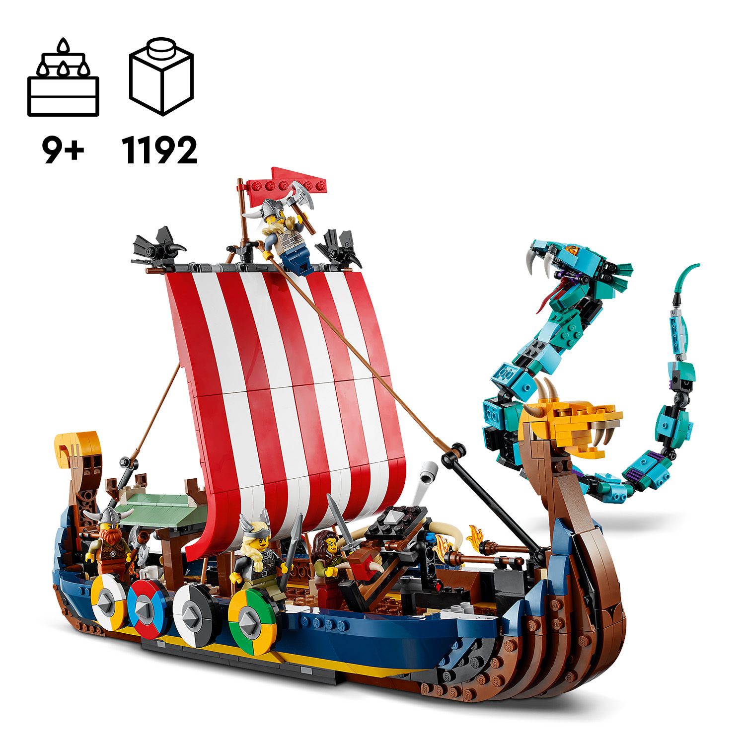 Vikinské príbehy LEGO® na súši aj na mori