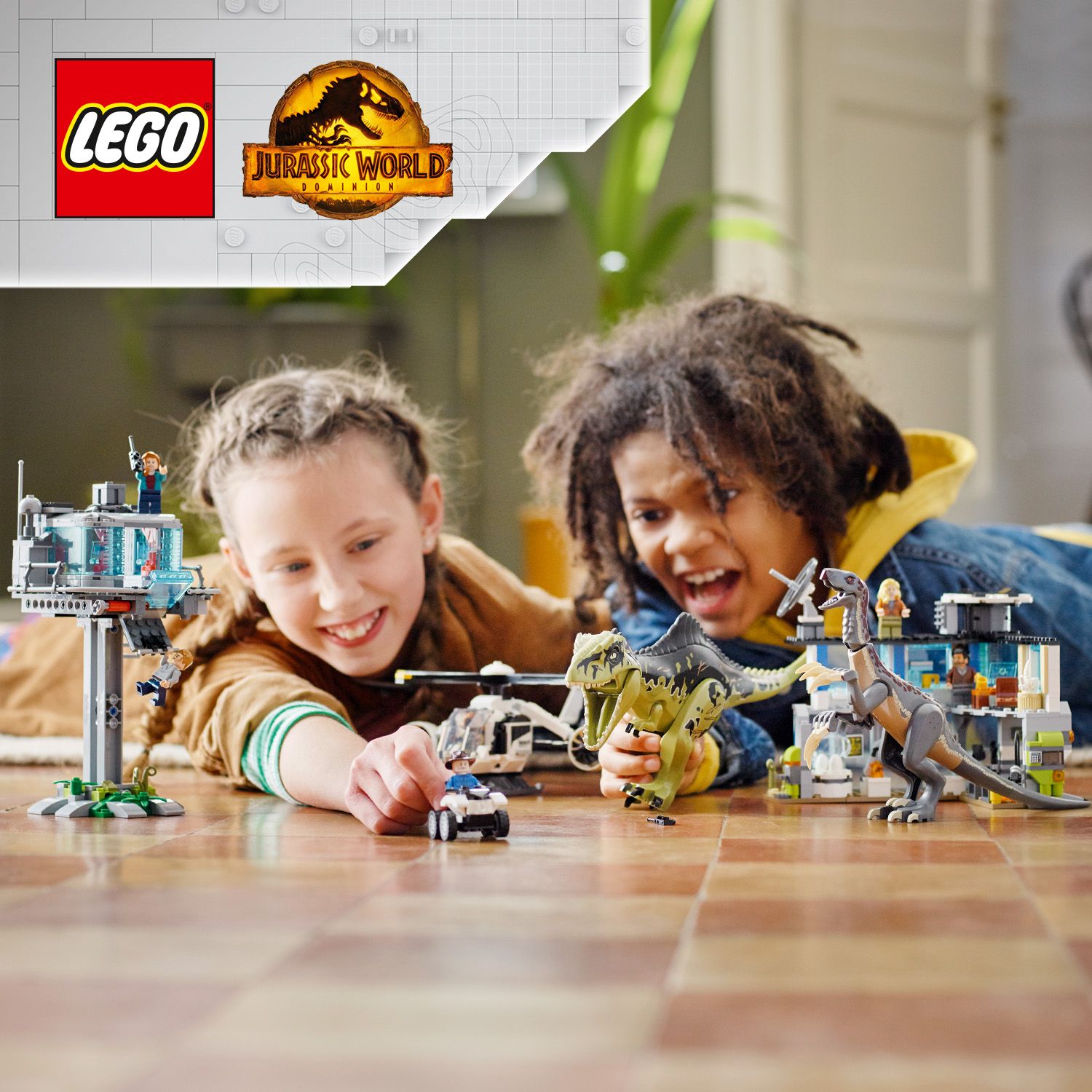 Akční stavebnice s dinosaury